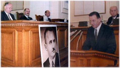 La tribuna dell'Assemblea Nazionale, il presidente Sokolov
